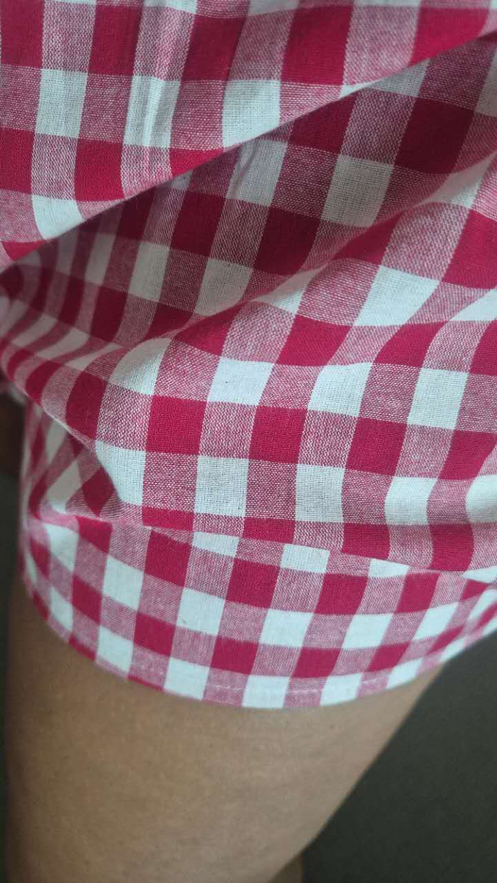 Cherry Pop Gingham Short 100% Cotton