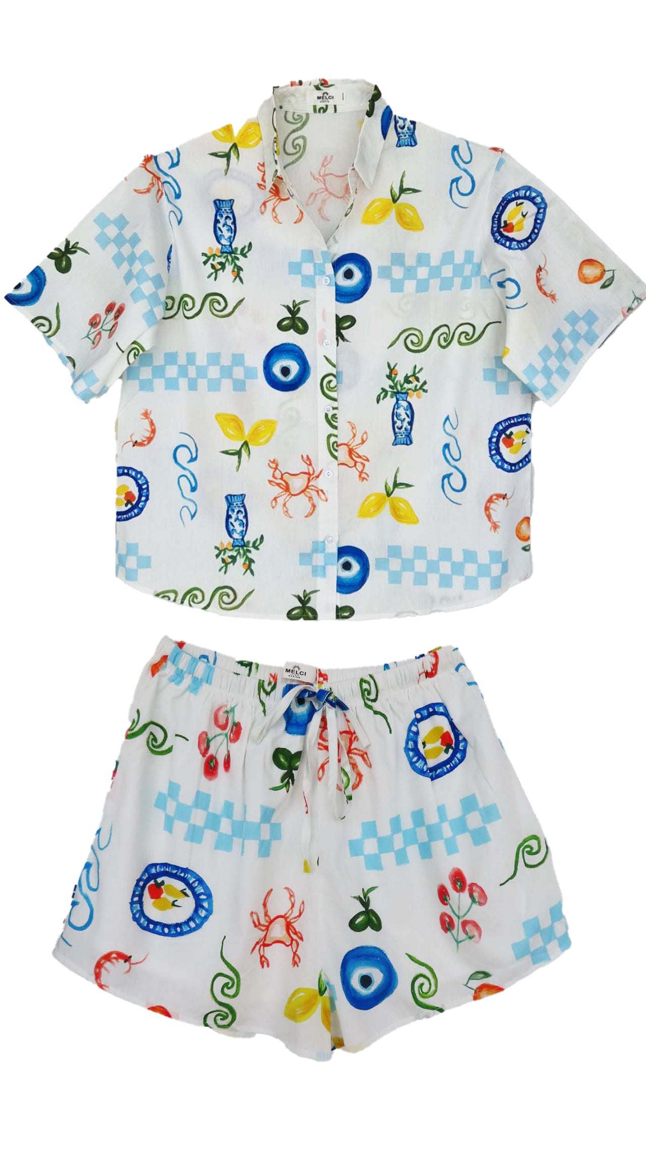 Greco Two Piece Set 100% Cotton
