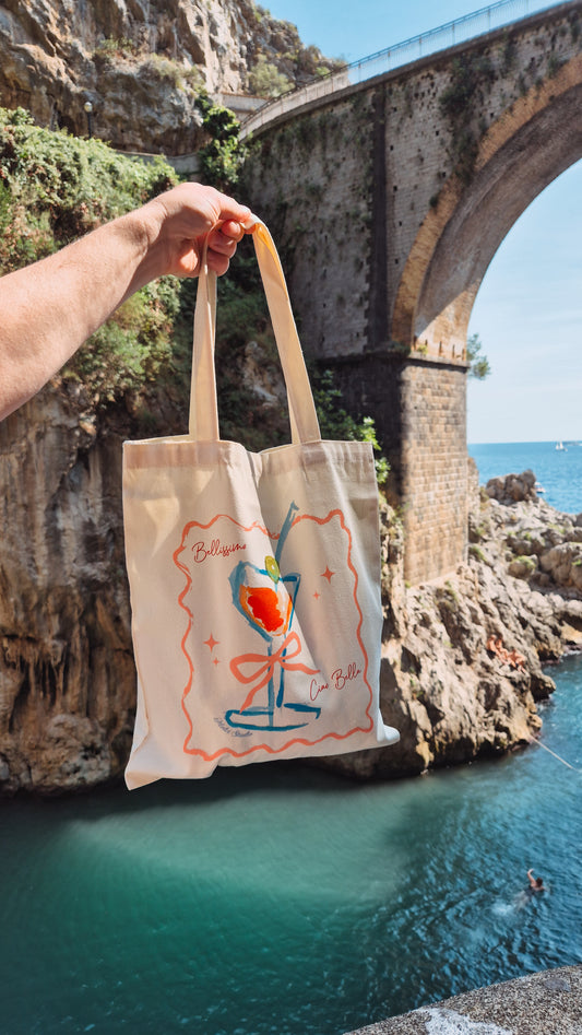 Tote Bag Cute Spritz Handpainted