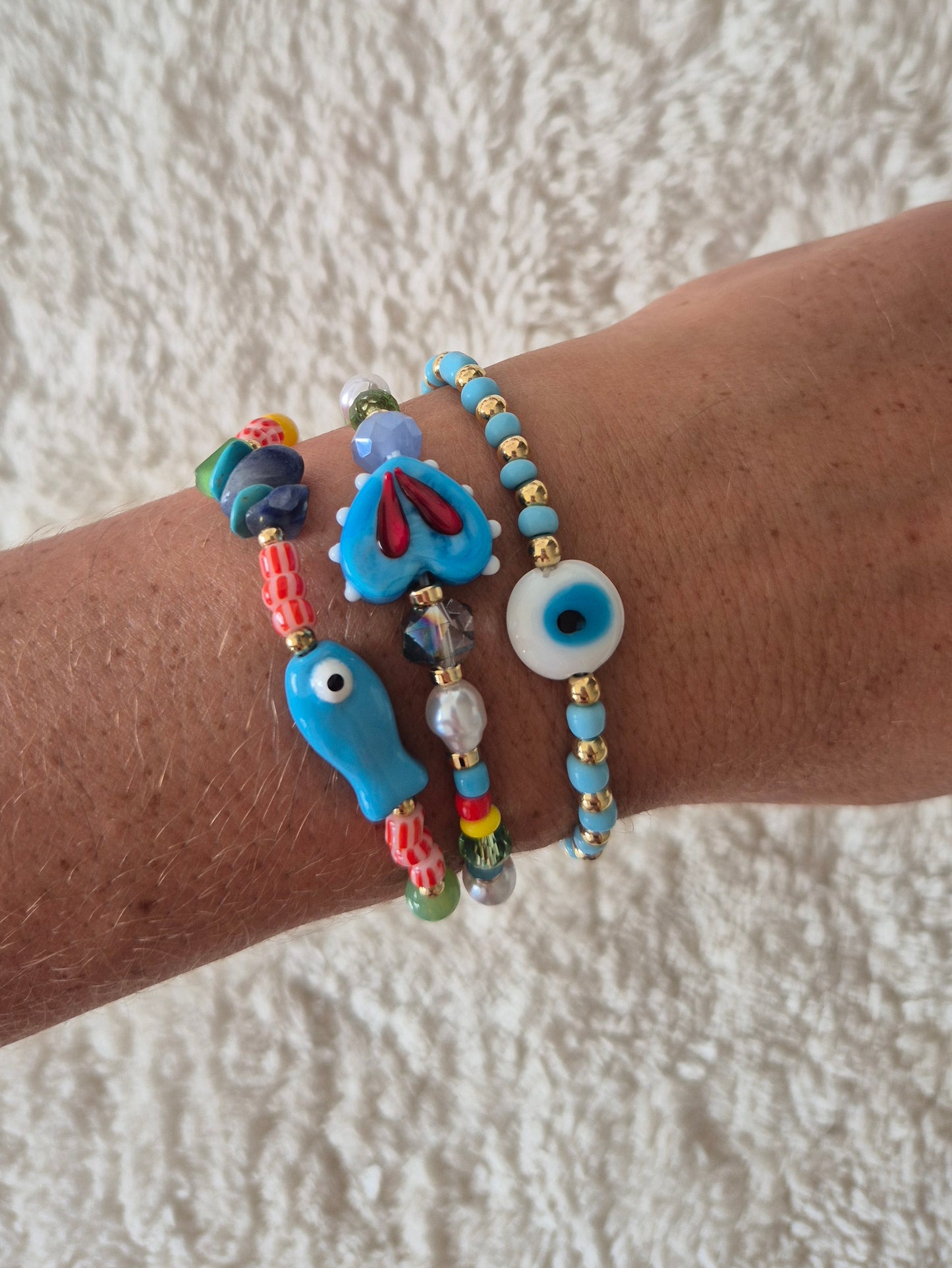 Bracelets Trio Fish 3 Piece Set