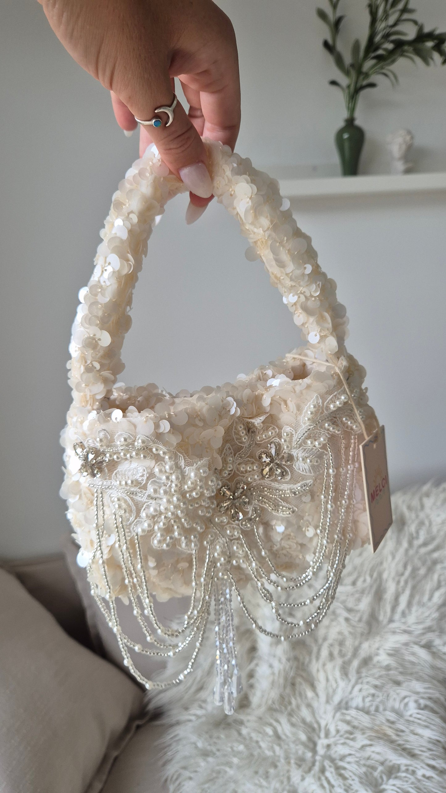 Handbag Tassel Diamonte Sequin Hand Customized