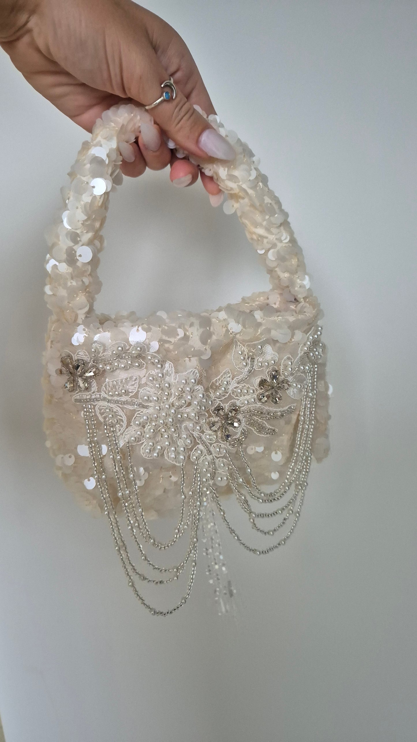 Handbag Tassel Diamonte Sequin Hand Customized