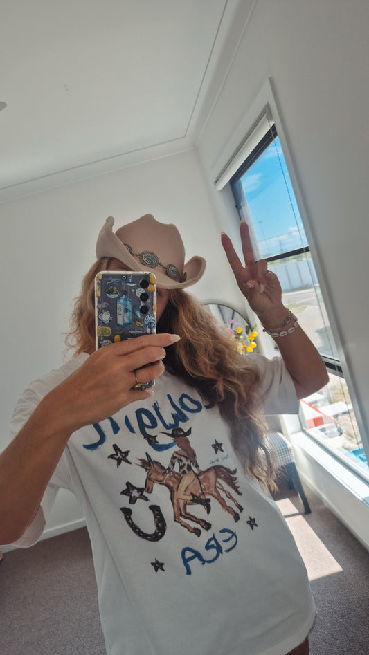 Cowgirl Era Hand Painted Tee