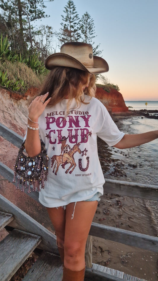 Pony Club T-shirt 100% Cotton