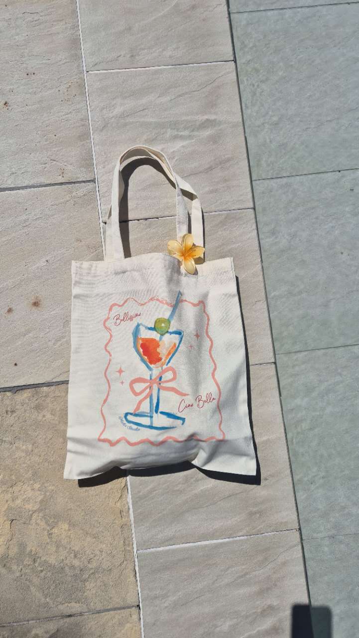 Tote Bag Cute Spritz Handpainted