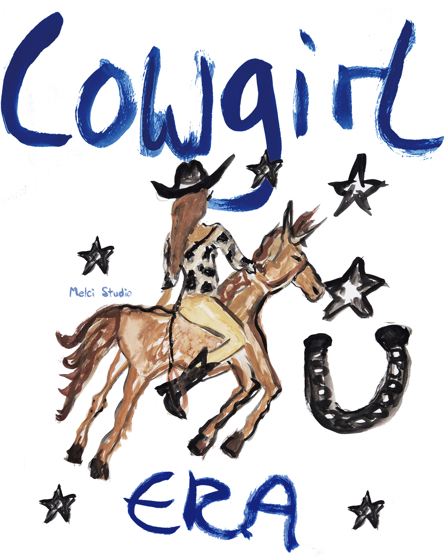 Cowgirl Era Hand Painted Tee